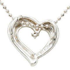 タサキ SV925 シルバー ダイヤ0.01ct ハート モチーフ ネックレス レディース TASAKI 【中古】