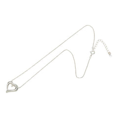 タサキ SV925 シルバー ダイヤ0.01ct ハート モチーフ ネックレス レディース TASAKI 【中古】