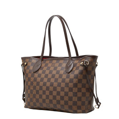 ルイ ヴィトン ダミエ ネヴァーフルPM トートバッグ ハンドバッグ N41359 エベヌ ブラウン PVC レザー レディース LOUIS VUITTON 【中古】