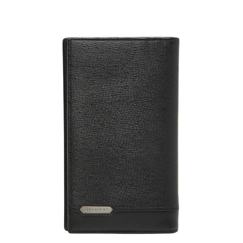 ブルガリ セルペンティ スカリエ マン 長財布 ブラック レザー レディース BVLGARI 【中古】