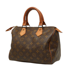 ルイ ヴィトン モノグラム スピーディ25 ハンドバッグ M41528 ブラウン PVC レザー レディース LOUIS VUITTON 【中古】