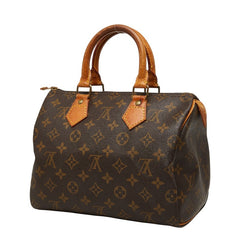 ルイ ヴィトン モノグラム スピーディ25 ハンドバッグ M41528 ブラウン PVC レザー レディース LOUIS VUITTON 【中古】