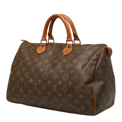 ルイ ヴィトン モノグラム スピーディ35 ボストンバッグ ハンドバッグ M41107 ブラウン PVC レザー レディース LOUIS VUITTON 【中古】