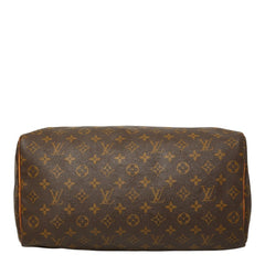 ルイ ヴィトン モノグラム スピーディ35 ボストンバッグ ハンドバッグ M41107 ブラウン PVC レザー レディース LOUIS VUITTON 【中古】
