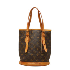 ルイ ヴィトン モノグラム バケットPM ハンドバッグ ショルダーバッグ M42238 ブラウン PVC レザー レディース LOUIS VUITTON 【中古】