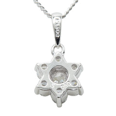 Pt900 プラチナ Pt850 プラチナ ダイヤモンド ダイヤ0.60ct スノーモチーフ 結晶 雪 ペンダントトップ ネックレス レディース 【中古】