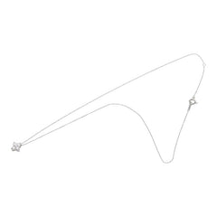 Pt900 プラチナ Pt850 プラチナ ダイヤモンド ダイヤ0.35ct クローバーモチーフ ペンダント ネックレス レディース 【中古】