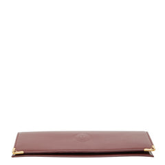 カルティエ マストライン 長財布 ボルドー ワインレッド レザー レディース CARTIER 【中古】