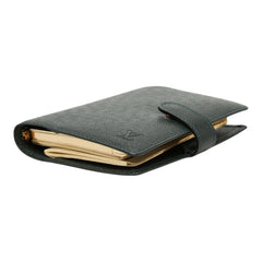 ルイ ヴィトン タイガ アジェンダPM 手帳カバー R20424 エセピア グリーン レザー レディース LOUIS VUITTON 【中古】