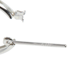 Pt900 プラチナ フープピアス ピアス レディース 【中古】