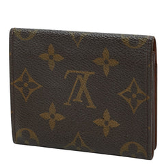 ルイ ヴィトン モノグラム アンヴェロップ カルト ドゥ ヴィジット カードケース M62920 ブラウン PVC レディース LOUIS VUITTON 【中古】