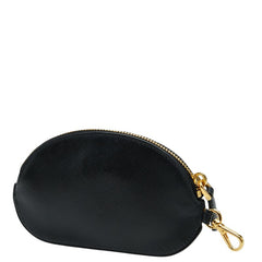 プラダ サフィアーノ コインケース ブラック ゴールド レザー レディース PRADA 【中古】