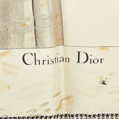 ディオール ロゴ カナージュ レディディオール バッグ プリント スカーフ ベージュ マルチカラー シルク レディース Dior 【中古】