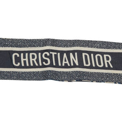 ディオール オブリーク ミッツァ スカーフ 15DOB1061600 ネイビー系 シルク レディース Dior 【中古】