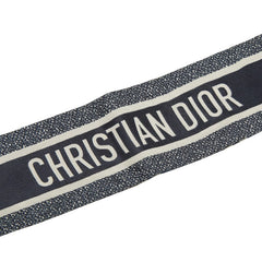 ディオール オブリーク ミッツァ スカーフ 15DOB1061600 ネイビー系 シルク レディース Dior 【中古】
