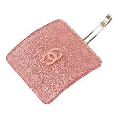シャネル ココマーク バレッタ ヘアアクセサリー 00A ピンク シルバー プラスチック メタル レディース CHANEL 【中古】