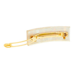 シャネル ロゴ バレッタ ヘアアクセサリー 97P ゴールド クリア メッキ プラスチック レディース CHANEL 【中古】