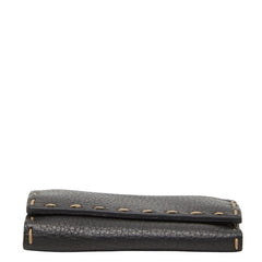 フェンディ セレリア ステッチ 6連 キーケース 8AP016 ブラック レザー レディース FENDI 【中古】