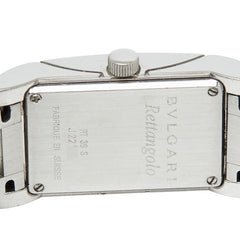 ブルガリ レッタンゴロ 腕時計 RT39S クオーツ ブラック文字盤 ステンレススチール レディース BVLGARI 【中古】