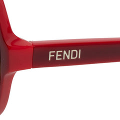 フェンディ ズッカ サングラス FS5099 レッド プラスチック レディース FENDI 【中古】