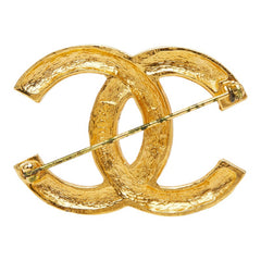 シャネル ココマーク ブローチ ゴールド メッキ ラインストーン レディース CHANEL 【中古】