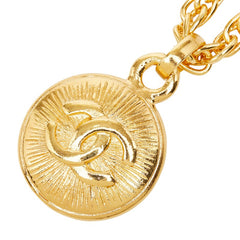 シャネル ココマーク ヴィンテージ チェーン ネックレス ペンダント ゴールド メッキ レディース CHANEL 【中古】