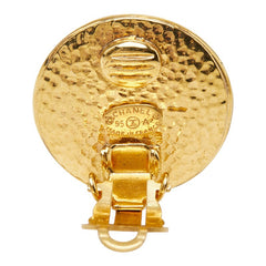 シャネル ヴィンテージ イヤリング 95A ゴールド ブルー メッキ ストーン レディース CHANEL 【中古】