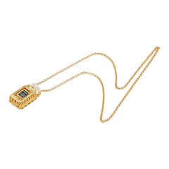シャネル ココ オールドパルファム 香水ケース ネックレス ペンダント ゴールド メッキ レディース CHANEL 【中古】