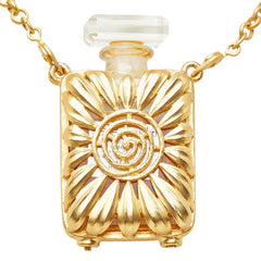 シャネル ココ オールドパルファム 香水ケース ネックレス ペンダント ゴールド メッキ レディース CHANEL 【中古】