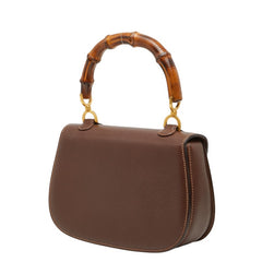 グッチ バンブー ハンドバッグ 000 01 0633 ブラウン レザー レディース GUCCI 【中古】