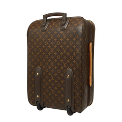 ルイ ヴィトン モノグラム ぺガス55 キャリーバッグ スーツケース M23294 ブラウン PVC レザー レディース LOUIS VUITTON 【中古】