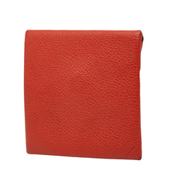 エルメス バスティア コインケース レッド系 レザー レディース HERMES 【中古】
