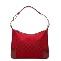 グッチ GGキャンバス ワンショルダーバッグ 001 4205 レッド キャンバス パテントレザー レディース GUCCI 【中古】