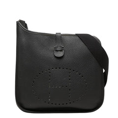 エルメス エヴリン2 ドゥー PM ショルダーバッグ 斜めかけ ブラック トリヨンクレマンス レディース HERMES 【中古】