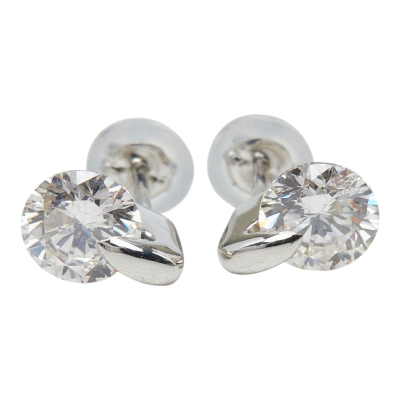 Pt900 プラチナ ダイヤモンド ダイヤ1.24ct スタッドピアス ピアス レディース 【中古】