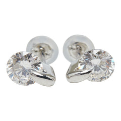 Pt900 プラチナ ダイヤモンド ダイヤ1.24ct スタッドピアス ピアス レディース 【中古】