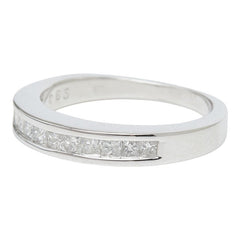 K14WG ホワイトゴールド ダイヤモンド ダイヤ0.65ct リング 指輪 レディース 9号 【中古】