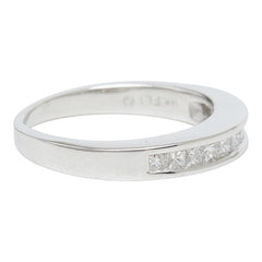 K14WG ホワイトゴールド ダイヤモンド ダイヤ0.65ct リング 指輪 レディース 9号 【中古】