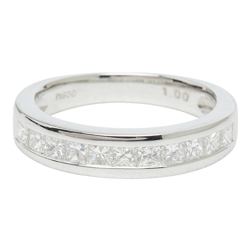 Pt950 プラチナ ダイヤモンド ダイヤ1.00ct ハーフエタニティリング リング 指輪 レディース 13号 【中古】