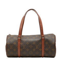 ルイ ヴィトン モノグラム パピヨン30(旧) ハンドバッグ M51365 ブラウン PVC レザー レディース LOUIS VUITTON 【中古】