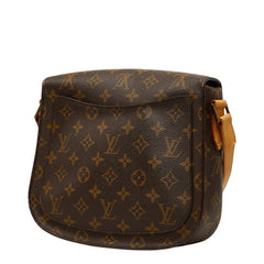 ルイ ヴィトン モノグラム サンクルー GM 斜め掛け ショルダーバッグ M51242 ブラウン PVC レザー レディース LOUIS VUITTON 【中古】