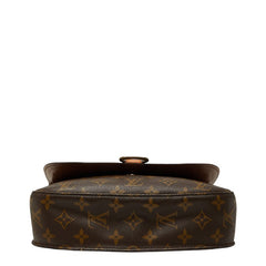 ルイ ヴィトン モノグラム サンクルー GM 斜め掛け ショルダーバッグ M51242 ブラウン PVC レザー レディース LOUIS VUITTON 【中古】