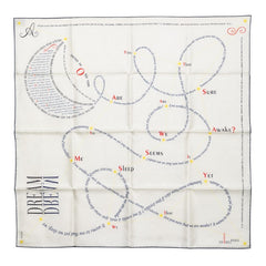 エルメス カレ70 In Pursuit of Dreams 夢を追いかけて スカーフ ホワイト シルク レディース HERMES 【中古】