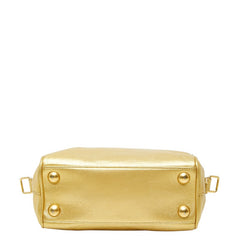 サンローラン ベイビーダッフル ハンドバッグ ショルダーバッグ 2WAY ゴールド レザー レディース SAINT LAURENT 【中古】