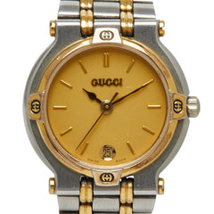 グッチ 腕時計 GG 9000L クオーツ ゴールド文字盤 メタル メッキ レディース GUCCI 【中古】