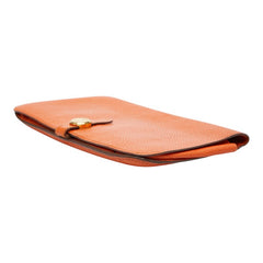 エルメス ドゴン GM 二つ折り 長財布 オレンジ ゴールド金具 トリヨンクレマンス レディース HERMES 【中古】