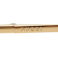 グッチ サングラス アイウェア GG1423/S クリアブラウン ゴールド プラスチック メッキ メンズ GUCCI 【中古】