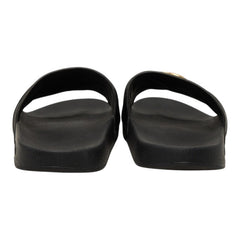 グッチ GGマーモント シャワーサンダル フラットサンダル 603701 ブラック レザー ラバー メンズ GUCCI 【中古】