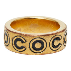 シャネル COCO リング 指輪 01A刻印 ゴールド メッキ レディース CHANEL 【中古】