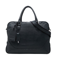 ペッレモルビダ ブリーフケース ビジネスバッグ ショルダー 2WAY ネイビー レザー メンズ PELLE MORBIDA 【中古】